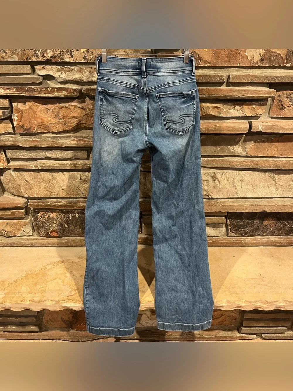 Silver Jeans Avery Trouser Medium Blue Flared Jeans
